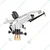 AUTOMAT HT-40G 1.25 Inch Heavy Duty ISI Penguin Rain Gun Suitable for Over Tree Irrigation for Crops
